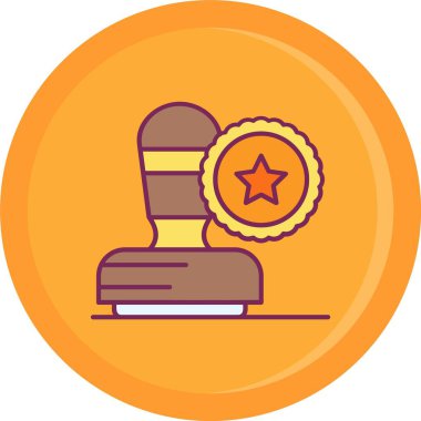 Kurdele ikonlu madalya. Madalya tasviri