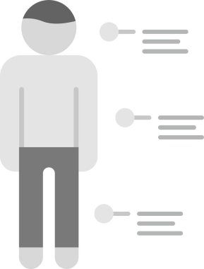 Erkek simgesi, vektör illüstrasyonu