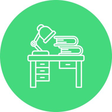 vektör eğitimi ve çalışma simgesi