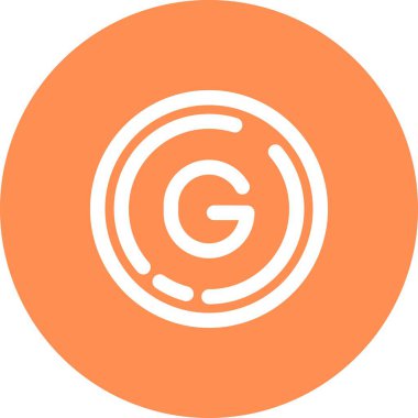 Bir g harfinin vektör illüstrasyonu