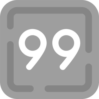 Tek bir 9 simgenin vektör illüstrasyonu