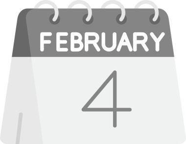 Şubat 25 tarih simgesi, takvim gününün tek biçimi, vektör tasarımı