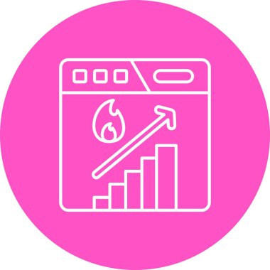 seo modern simgesinin vektör illüstrasyonu