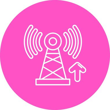 Sinyal simgesi vektör illüstrasyon tasarımı