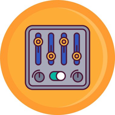 Elektrik soketi simgesi. Web için soket vektör simgelerinin özet çizimi