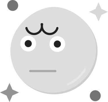 Ay simgesi, vektör illüstrasyonu