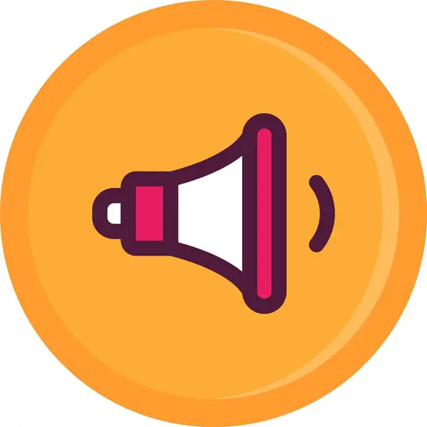 Konuşmacı. Web simgesi basit illüstrasyon