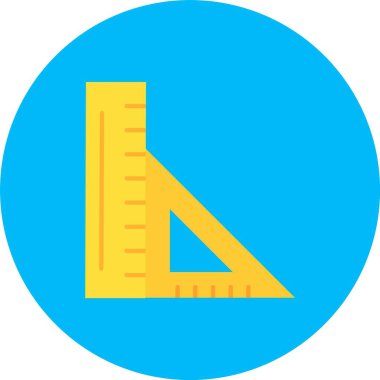 Cetvel simgesi, basit biçim.