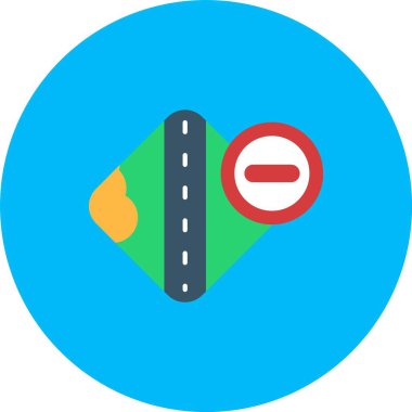 Trafik sinyali düz çember vektör deseni