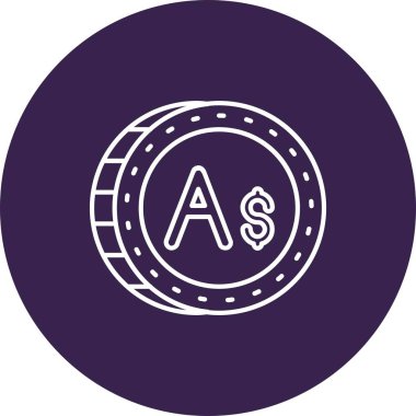 Bir dolar işaretinin vektör illüstrasyonu