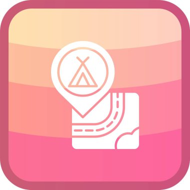 vector illustration of camping icon