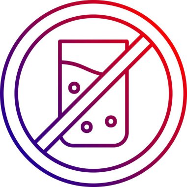 yasak işaret, vektör illüstrasyonu