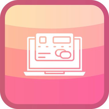 Web simgesi, vektör illüstrasyonu basit tasarım