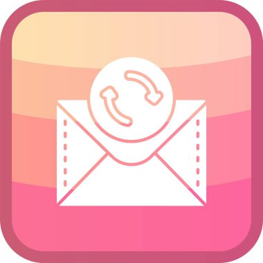 E- posta modern simgesinin vektör illüstrasyonu