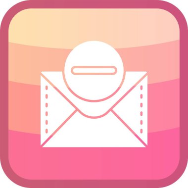 vektör ileti simgesi, basit ve resimleme