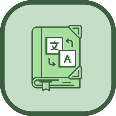 kitap web simgesi, vektör illüstrasyonu