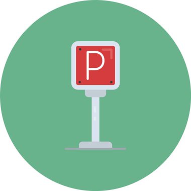 park ışığı renkli vektör simgesi