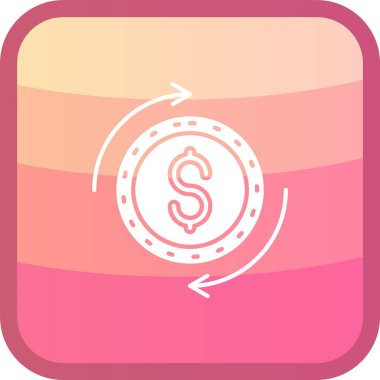 Doları vektör simge işareti simge vektör çizim kişisel ve ticari kullanım için..