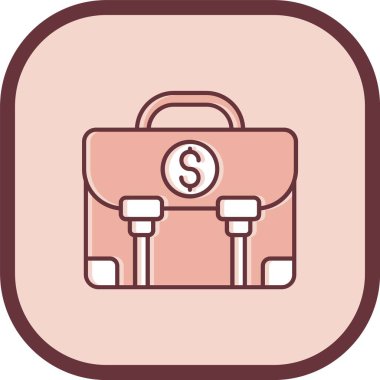 para çantası simgesi vektör illüstrasyon tasarımı