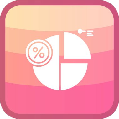 Eşsiz turta vektör çizgisi simgesi