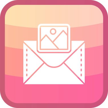 e-posta mektup simgesi ana hat biçiminde