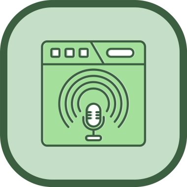 radyo simgesi vektör illüstrasyonu