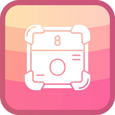 Beş numaranın tek bir simge tasarımının vektör illüstrasyonu