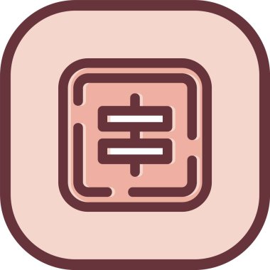 Modern bir simgenin vektör illüstrasyonu