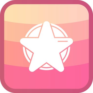 yıldız simgesi vektör illüstrasyonu