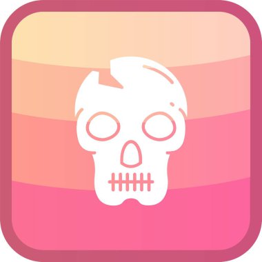 kafatası ve kemik simgesi, vektör