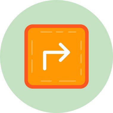 Projeniz için doğru yön ok simgesi