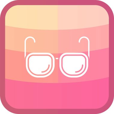 Vektör gözlük simgesi simgesi