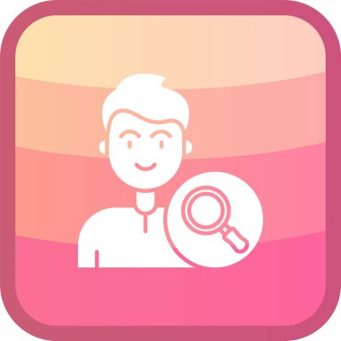 Benzersiz erkek avatar vektör simgesi