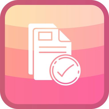 Dosya simgesinin vektör illüstrasyonu