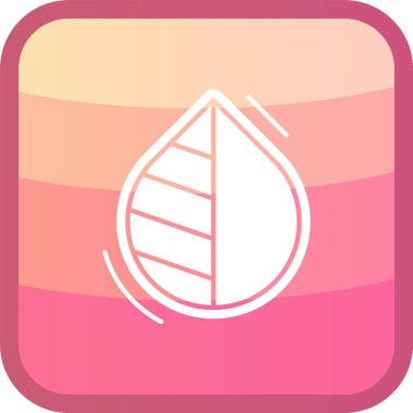 Benzersiz Yaprak Vektör Satırı Simgesi