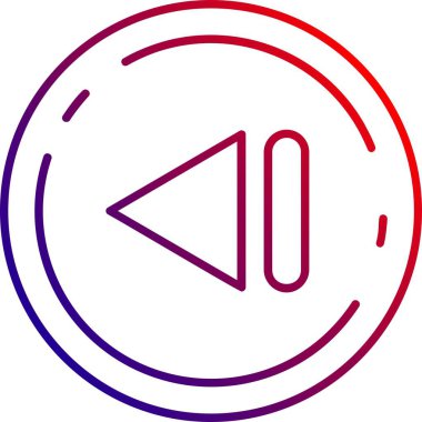 Kırmızı bir simgenin vektör illüstrasyonu