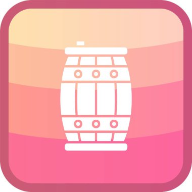 vektör bira fıçısı simgesi