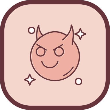 Yüzü olan bir cadılar bayramı ikonu çizimi