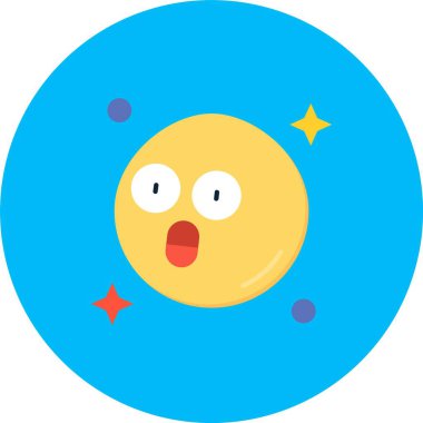 Çizgi film sevimli uzaylının vektör çizimi