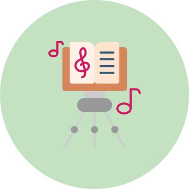 Müzik simgesinin vektör illüstrasyonu