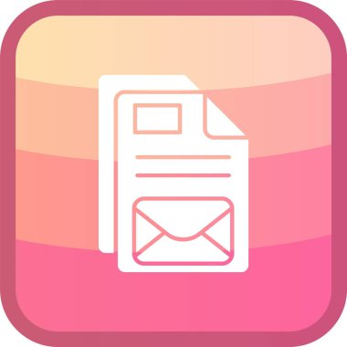 Vektör E- posta simgesi illüstrasyonu