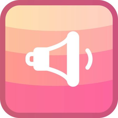 Güzel Sözcü Vektör Glyph simgesi