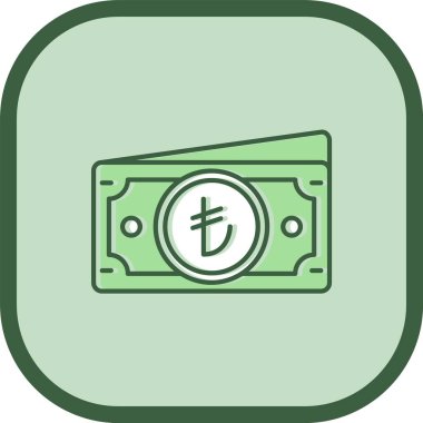 vektör Doları bill simgesi