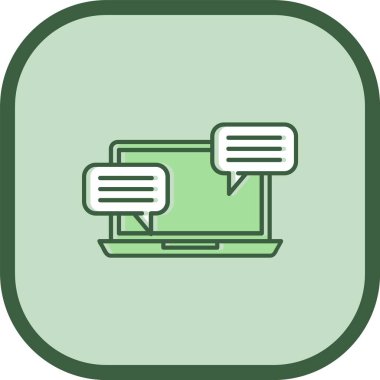 vektör lcd simgesi illüstrasyonu