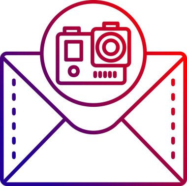 E-posta. Web simgesi basit illüstrasyon