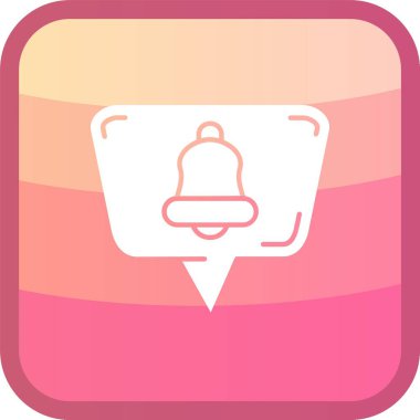 Zil. Web simgesi basit illüstrasyon