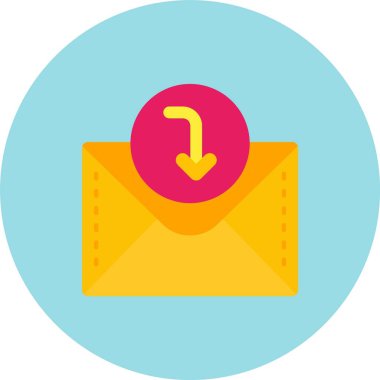 e-posta mektup simgesi düz biçimli