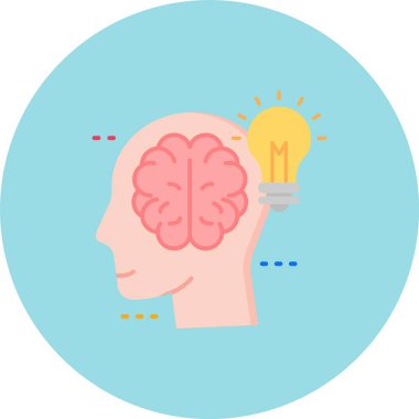 fikir simgesi, yaratıcı illüstrasyon