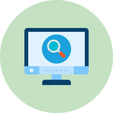 Gelişim için web tasarım renk simgesi. vektör illüstrasyonu