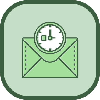 e- posta simgesi renk ana hatları vektörü